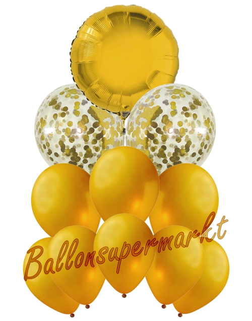 Ballonbouquet-Golden-Circle-Dream-Dekoration-zu-Silvester-Geburtstag-Weihnachten-Goldene-Hochzeit-11-Ballons