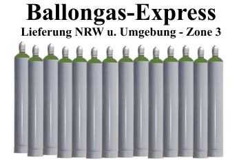 Ballongas Lieferungen Ballonsupermarkt, Zone 3, NRW und Umgebung, Ballongas Versand, Ballongas Lieferung, Helium Express