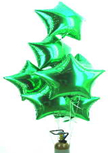 Set Sterne Grün Folienballons