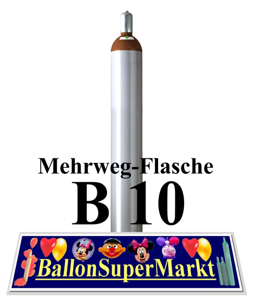 Helium-Ballongas-Mehrweg-Leichtmetall-Flasche-B10