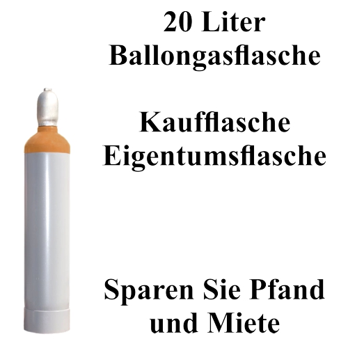20 Liter Flasche Helium Ballongas