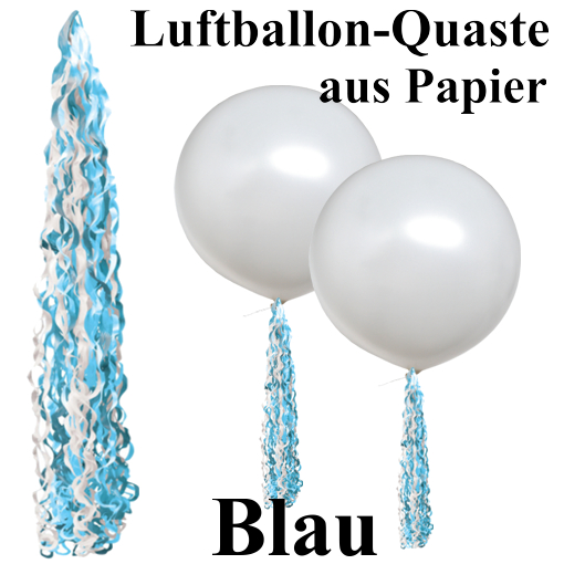 Ballonquaste-Blau-Papier