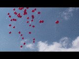 Ballons steigen lassen, Luftballons aufsteigen lassen