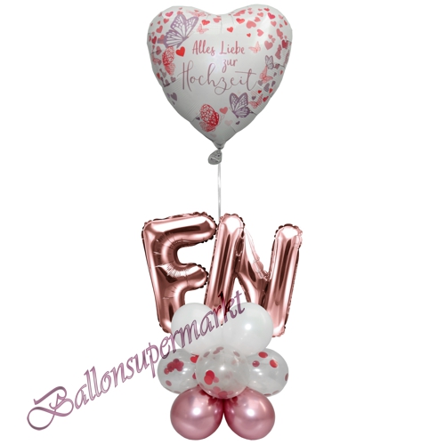 Ballons-und-Dekorations-Set-Alles-Liebe-zur-Hochzeit-Mauve-Initialen-Deko-Tischdeko-Hochzeitsfest-Detailansicht