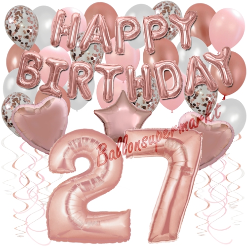 Ballons-und-Dekorations-Set-zum-27.-Geburtstag-Happy-Birthday-Rosegold