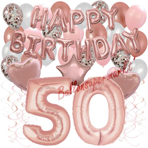 Deko Hochzeitstag Geburtstag in Schwarz-Pink 3D Effekt Glitzer-Folieballon 40 