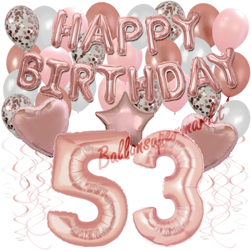 Ballons-und-Dekorations-Set-zum-53.-Geburtstag-Happy-Birthday-Rosegold