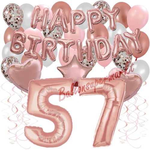 Ballons-und-Dekorations-Set-zum-57.-Geburtstag-Happy-Birthday-Rosegold