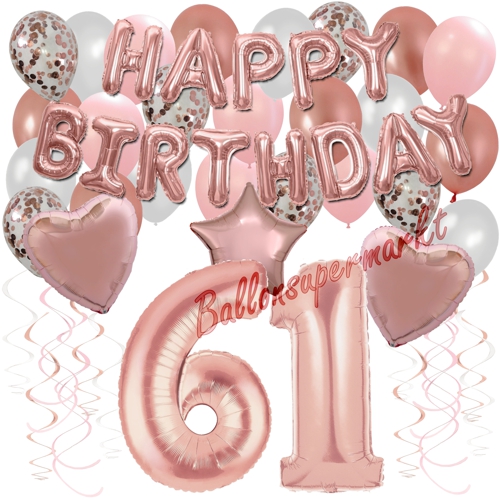Ballons-und-Dekorations-Set-zum-61.-Geburtstag-Happy-Birthday-Rosegold