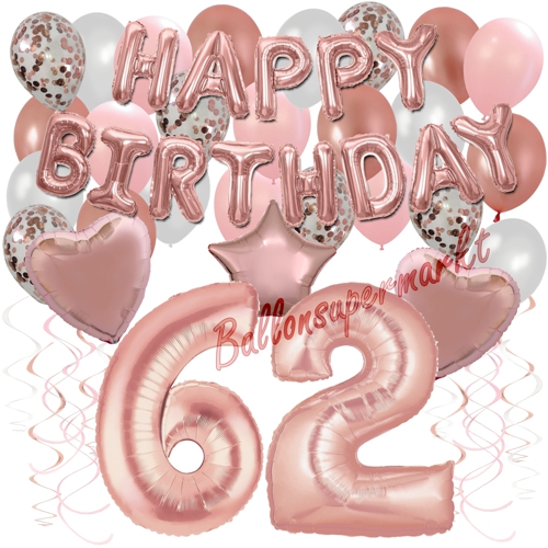 Ballons-und-Dekorations-Set-zum-62.-Geburtstag-Happy-Birthday-Rosegold