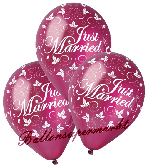 Ballons-und-Helium-Set-Einweg-Just-Married-burgund-Ballonflug-Dekoration-HochzeitsfestBallons-und-Helium-Set-Einweg-Just-Married-burgund-Ballonflug-Dekoration-Hochzeitsfest