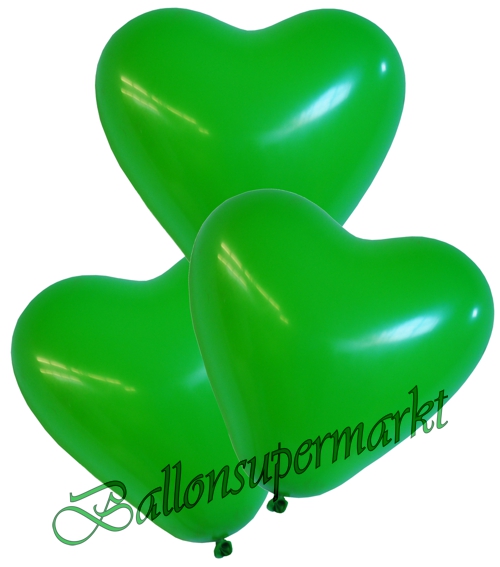 Ballons-und-Helium-Set-Einweg-Maxi-Herzen-gruen-Ballonflug-Dekoration-Petersilienhochzeitsfest