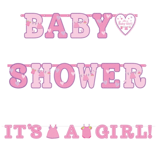 Banner-Set-Shower-with-Love-Girl-Dekoration-Babyparty-Maedchen