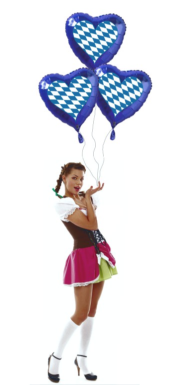 Bayrische-Raute-Herz-Luftballons-mit-Oktoberfest-Madl