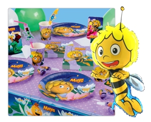 Biene-Maja-Partydekoration-und-Luftballons-Kindergeburtstag
