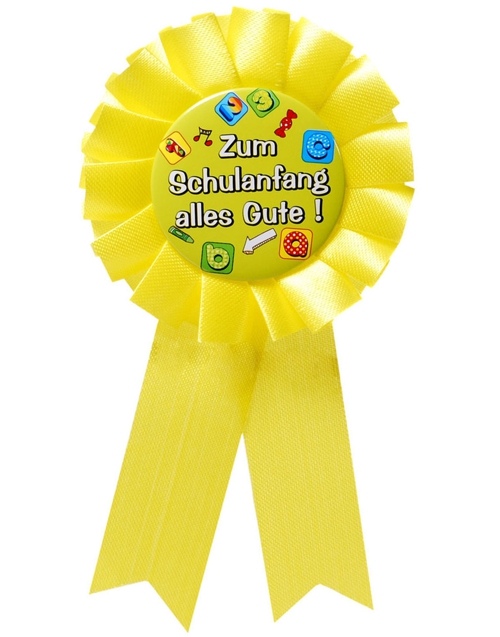 Button-Orden-Rosette-Alles-Gute-zum-Schulanfang-Dekoration-Geschenk-zur-Eischulung-1-Schultag