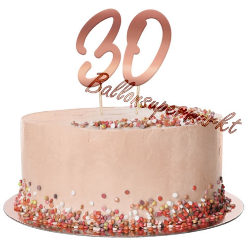 Cake-Topper-Elegant-Lush-Blush-Zahlen-Dekoration-zum-Geburtstag-Kuchen-Tortendeko