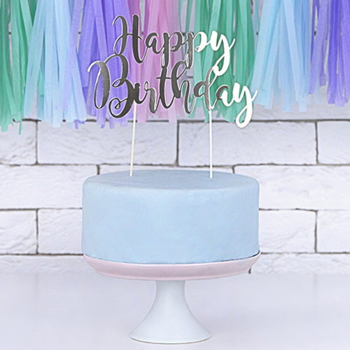 Cake-Topper-Happy-Birthday-silber-Kuchendekoration-Tortendeko-Dekoration-zum-Geburtstag-Dekobeispiel