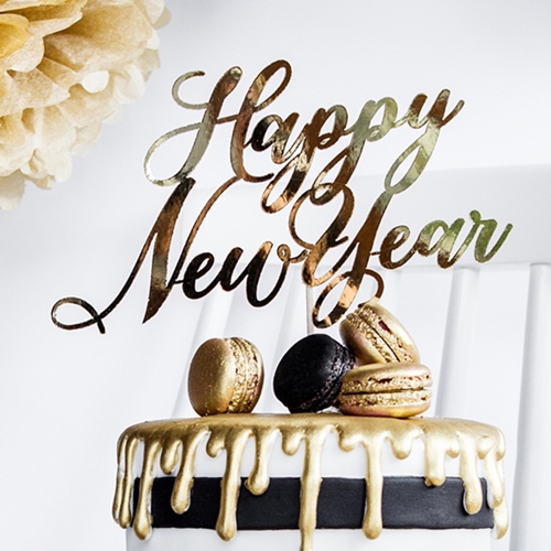 Cake-Topper-Happy-New-Year-Kuchendekoration-Tortendeko-Dekoration-zu-Silvester-Neujahr-Dekobeispiel