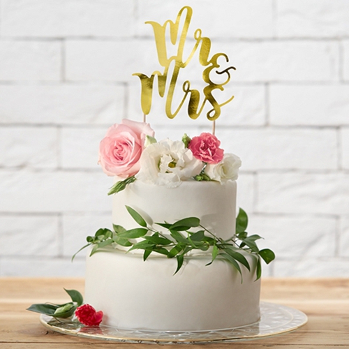 Cake-Topper-Mr-and-Mrs-gold-Kuchendekoration-Tortendeko-Dekoration-zur-Hochzeit-Dekobeispiel