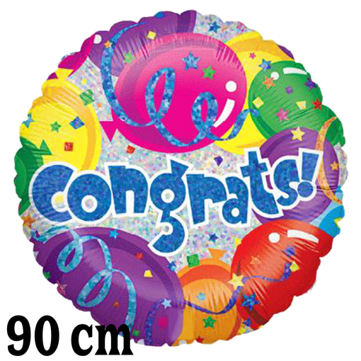 Folienballon-Jumbo-Congrats-holografisch-Luftballon-Gruesse-Geburtstag
