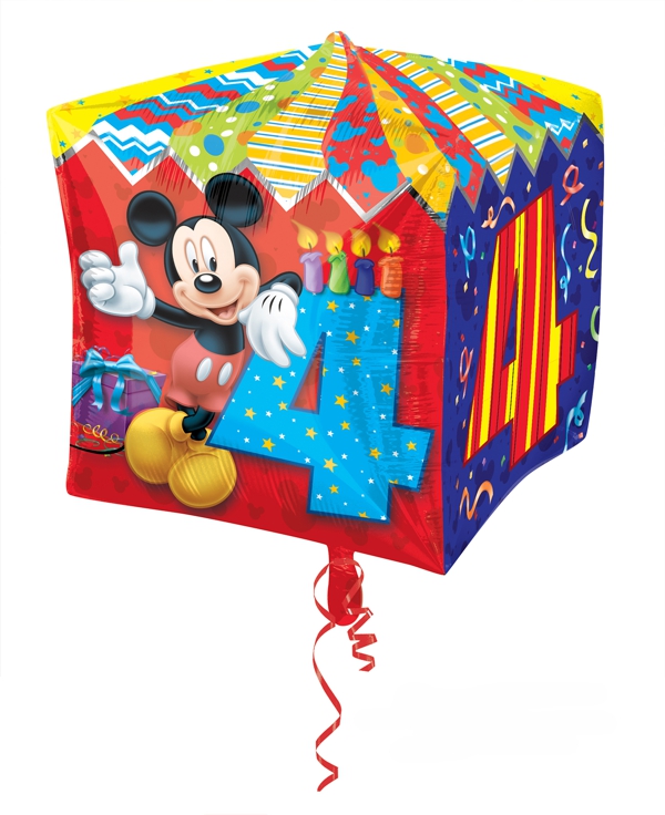 Cubez-Luftballon-aus-Folie-mit-Mickey-Mouse-zum-4.-Geburtstag