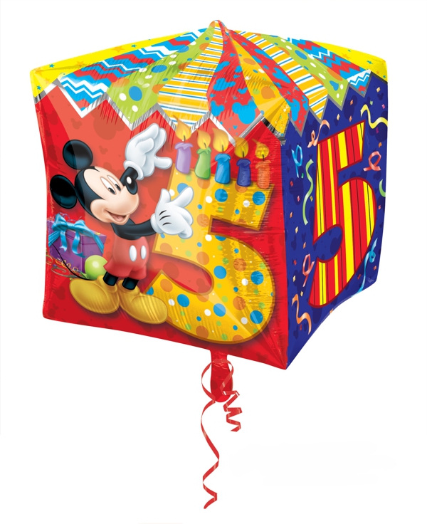 Cubez-Luftballon-aus-Folie-mit-Mickey-Mouse-zum-5.-Geburtstag