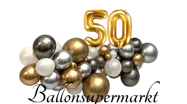 DIY Ballondeko zum 50. Geburtstag