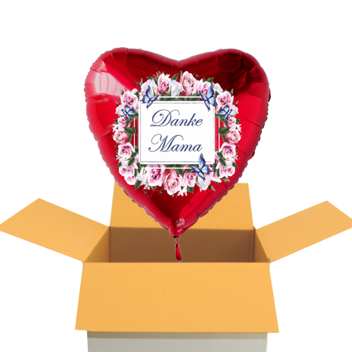 Danke-Mama-Herzluftballon-Rot-Vintage-Blumenkranz-inklusive-Helium-zum-Versand Danke-Mama-Herzluftballon-Rot-Vintage-Blumenkranz-inklusive-Helium-zum-Versand
