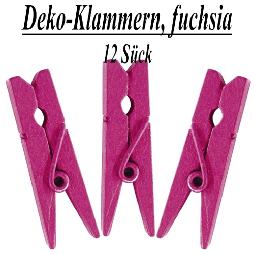 Deko-Klammern-fuchsia-Dekoration-Geschenkverpackung