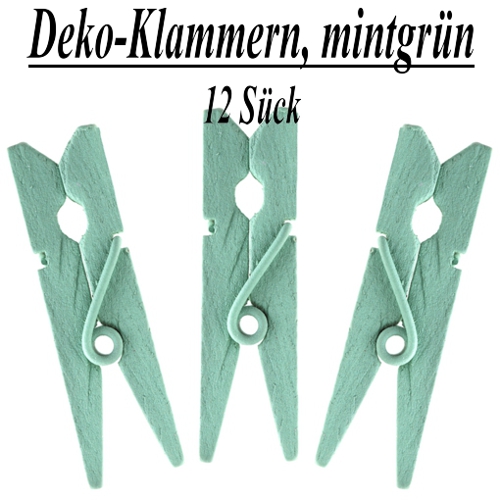 Deko-Klammern-mintgruen-Dekoration-Geschenkverpackung