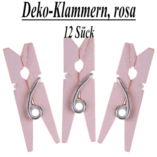 Deko-Klammern-rosa-Dekoration-Geschenkverpackung