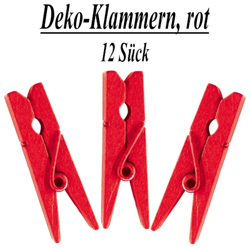 Deko-Klammern-rot-Dekoration-Geschenkverpackung