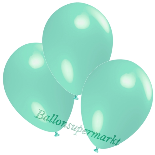 Deko-Luftballons-Aquamarin-Ballons-aus-Natur-Latex-zur-Dekoration