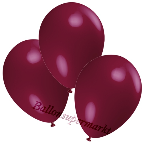Deko-Luftballons-Bordeaux-Ballons-aus-Natur-Latex-zur-Dekoration