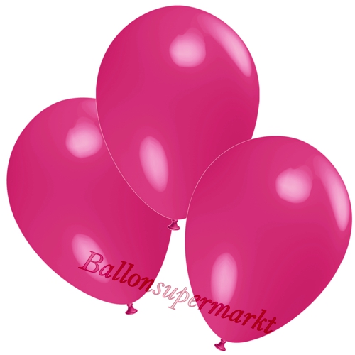 Deko-Luftballons-Fuchsia-Ballons-aus-Natur-Latex-zur-Dekoration