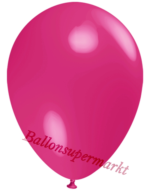Deko-Luftballons-Fuchsia-Ballons-aus-Natur-Latex