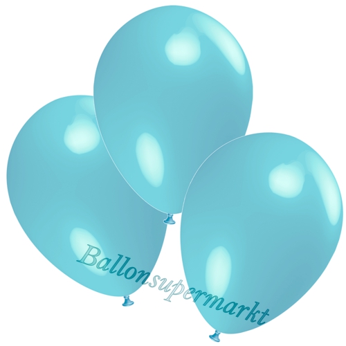 Deko-Luftballons-Hellblau-Ballons-aus-Natur-Latex-zur-Dekoration