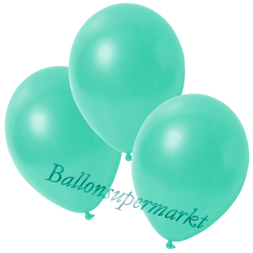 Deko-Metallic-Luftballons-Aquamarin-Ballons-aus-Natur-Latex-zur-Dekoration