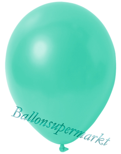Deko-Metallic-Luftballons-Aquamarin-Ballons-aus-Natur-Latex