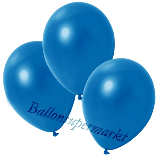 Deko-Metallic-Luftballons-Blau-Ballons-aus-Natur-Latex-zur-Dekoration