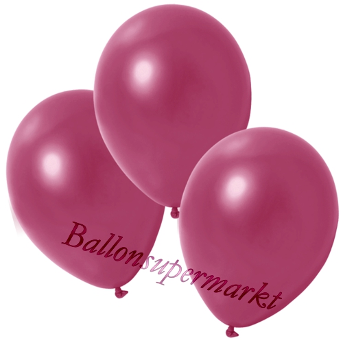 Deko-Metallic-Luftballons-Burgund-Ballons-aus-Natur-Latex-zur-Dekoration