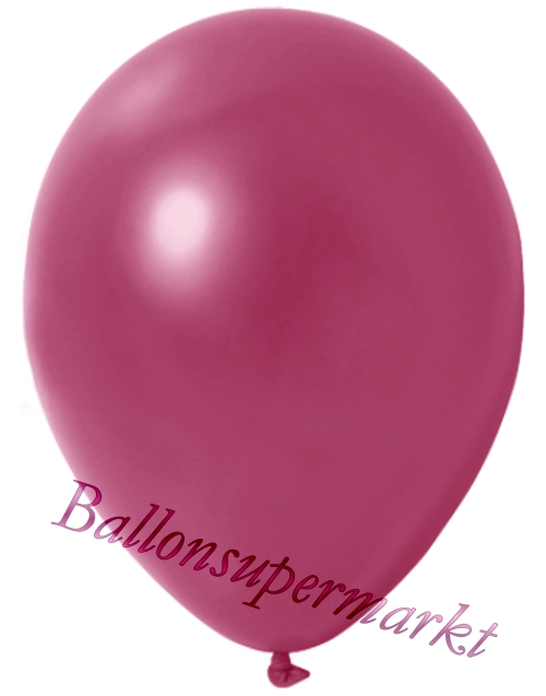 Deko-Metallic-Luftballons-Burgund-Ballons-aus-Natur-Latex