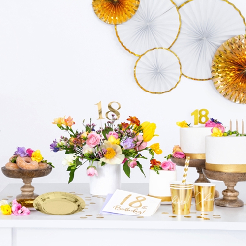Deko-Rosetten-Faecher-Weiss-Gold-3er-Set-Raumdekoration-Geburtstag-Party-Fest-Dekobeispiel Deko-Rosetten-Faecher-Weiss-Gold-3er-Set-Raumdekoration-Geburtstag-Party-Fest-Dekobeispiel