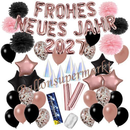 Deko-Set-Frohes-neues-Jahr-2027-Schwarz-Rosegold-52-Teile-Raumdekoration-mit-Luftballons-zu-Silvester-Neujahr-Silvesterdekoration Deko-Set-Frohes-neues-Jahr-2027-Schwarz-Rosegold-52-Teile-Raumdekoration-mit-Luftballons-zu-Silvester-Neujahr-Silvesterdekoration