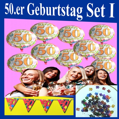 Set 1 Geburtstag-Dekoration zum 50. Geburtstag