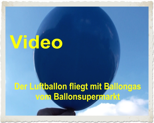 Luftballon fliegt mit Ballongas