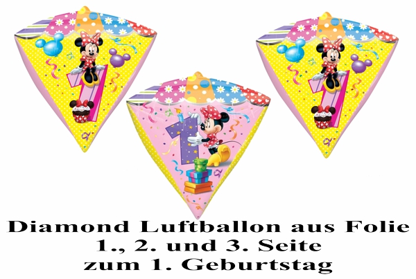 Diamond-Luftballon-aus-Folie-mit-Minnie-Mouse-zum-1.-Geburtstag