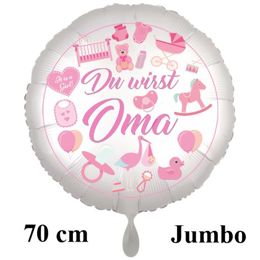 Du wirst Oma großer Luftballon - Girl