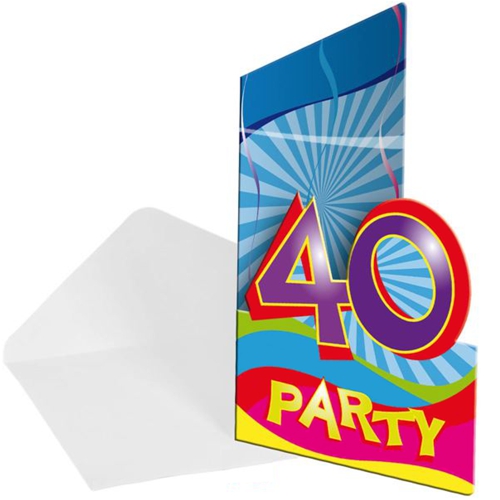 Einladungskarten-Zahl-40-Dekoration-zum-40.-Geburtstag-Jubilaeum
